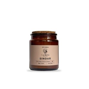 Κερί Σόγιας “Sindar” (Κεχριμπάρι, Πιπέρι, Κάστανο & Νεραντζιά)